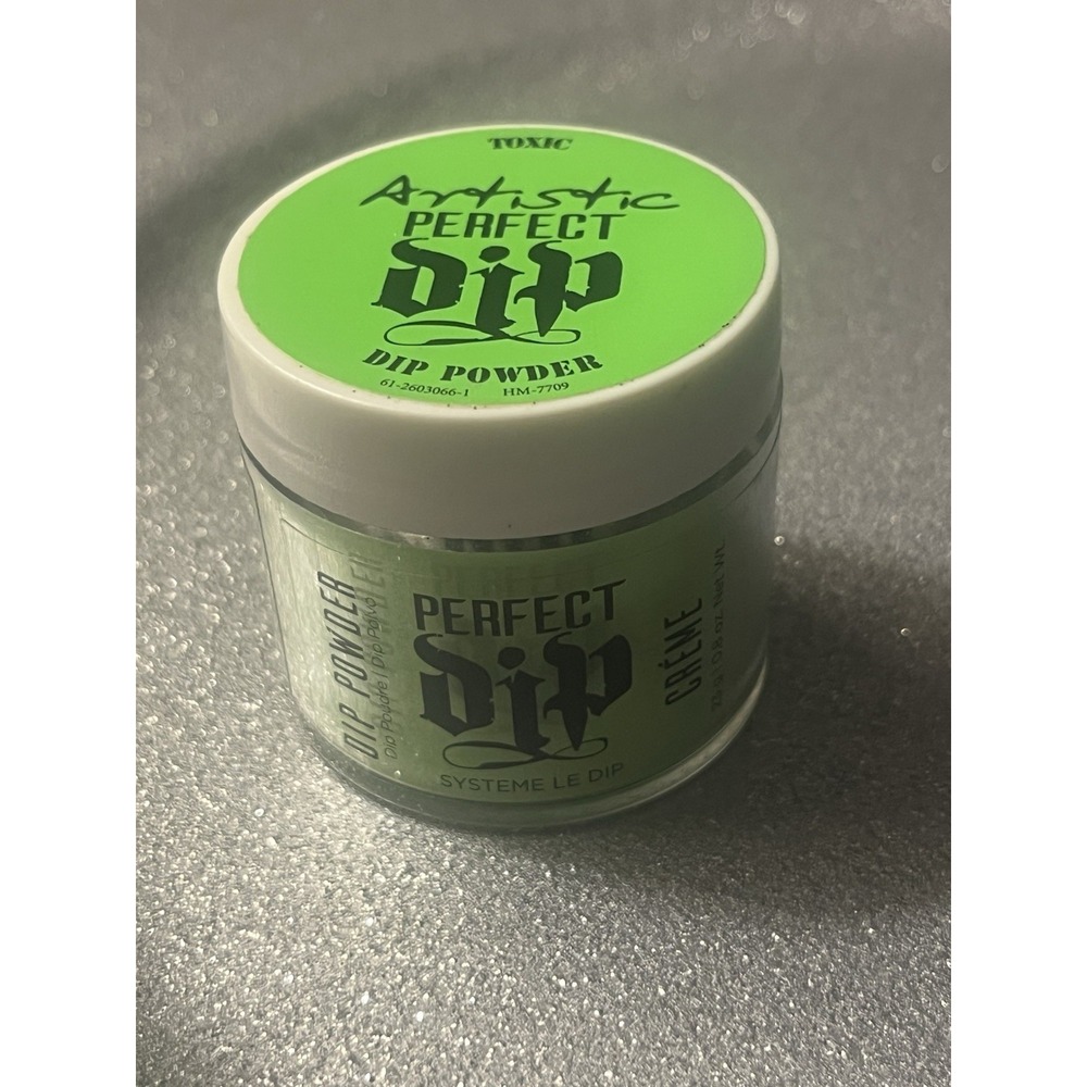 Artistic Professional Color TOXIC - Lime/Neon/Bright Green -Nail Dip Powder -New
